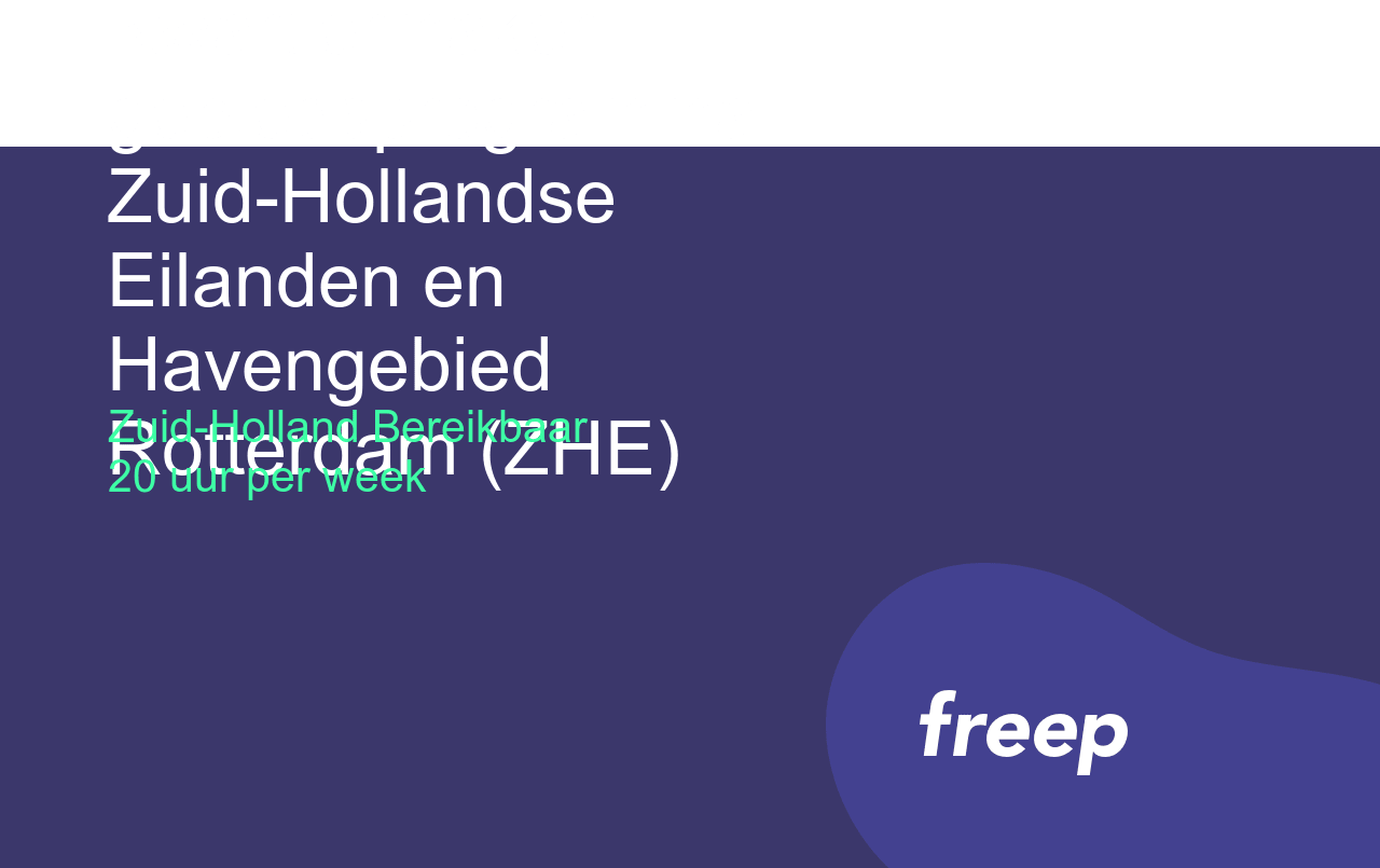 Kwartiermaker gebiedsprogramma ZuidHollandse Eilanden en Havengebied